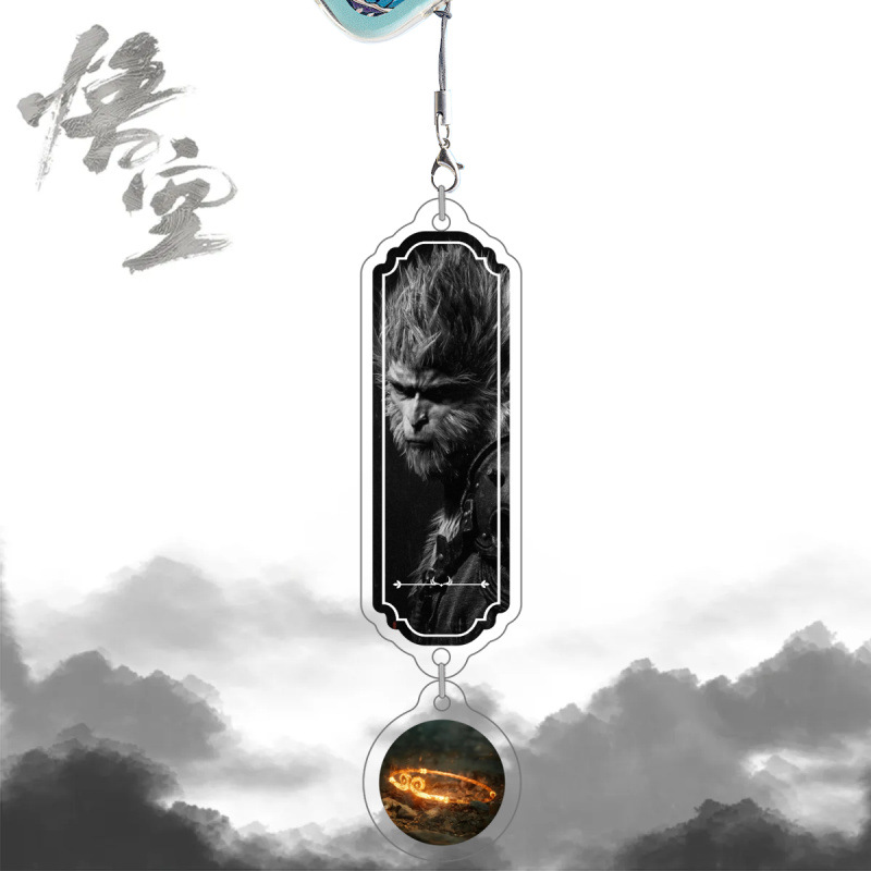 黑神话悟空挂件游戏周边亚克力包包挂饰帅气悟空头像手机挂件