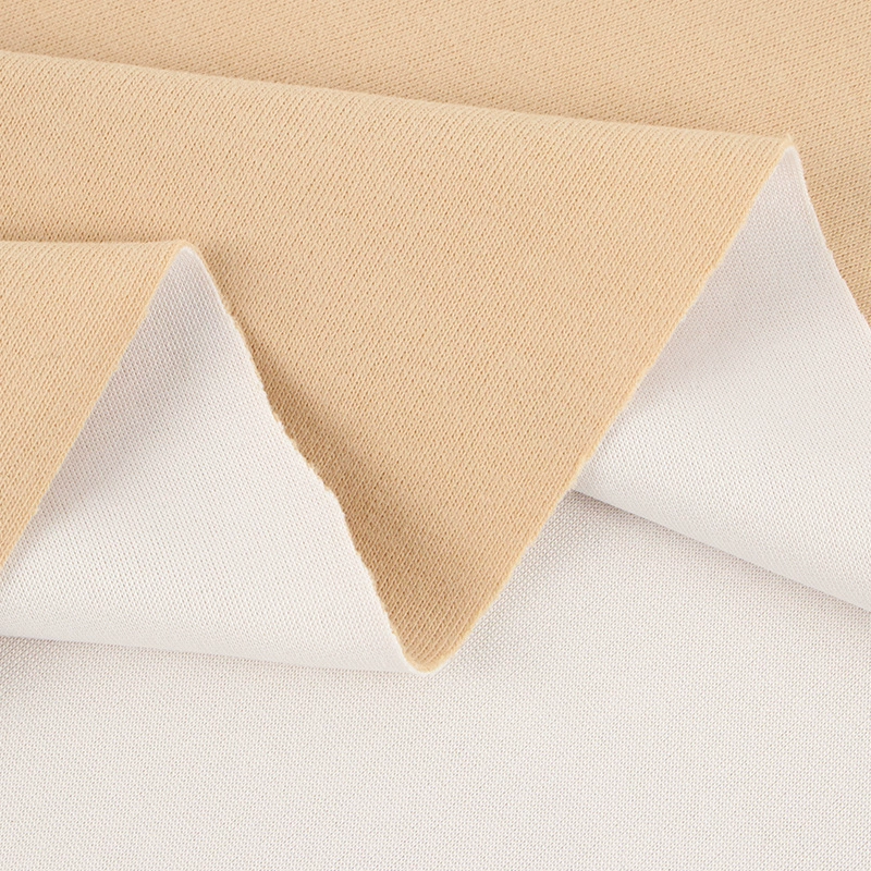 280g Huamian composite milk silk Huamian wool-eating polyester cotton CVC sweatshirt fabric Wool-eating composite sweatshirt fabric