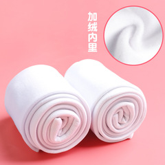 Girls Thickened Dance Socks Children's Bottoming Pantyhose White Autumn and Winter Plush Socks Large Size Warm Dance Socks Wholesale