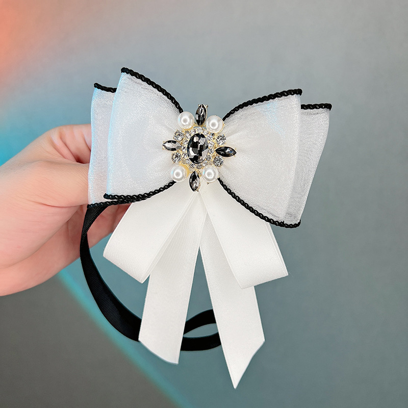 Bow Tie Women's Ribbon Solid Color Bow Tie Graduation Decoration School Uniform Sweet Lace Fashion Korean Style Shirt Accessories Bow Tie Women's Ribbon Solid Color Bow Tie Graduation Decoration School Uniform Sweet Lace Fashion Korean Style Shirt Accessories