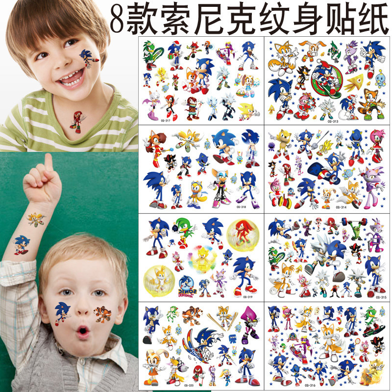 New Sonic the Hedgehog Theme Party Bracelet Decoration Tattoo Stickers DIY Stickers Birthday Party Decoration Stickers New Sonic the Hedgehog Theme Party Bracelet Decoration Tattoo Stickers DIY Stickers Birthday Party Decoration Stickers
