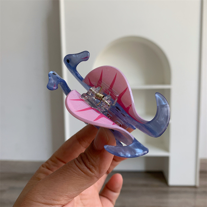 35g Weight Hair Claws Hair Accessories Type 1 Piece Quantity Holiday, Party Occasion Arylic Material Dinosaur Pattern Women's Gender Cute Style Cute Little Dinosaur Acrylic Small Jaw Clip Cute Personality Sweet Niche Hair Claw Hairpin Hair Ornaments New 27