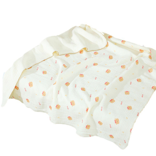 4-layer baby bath towel ins pure cotton gauze newborn baby summer thin absorbent bath bag single quilt baby bath towel