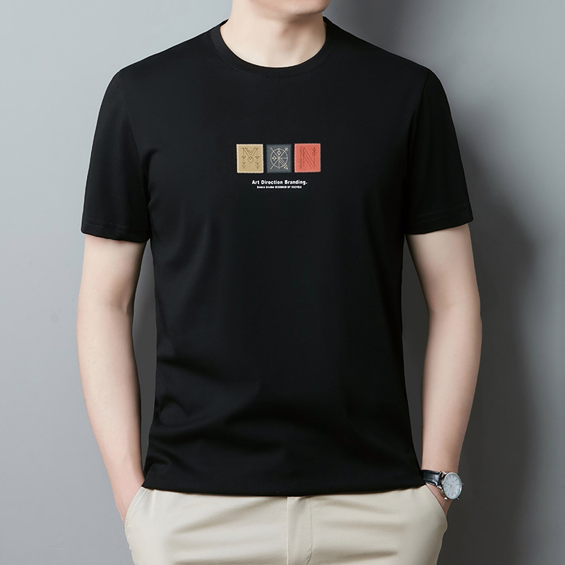 Summer casual men's universal fashionable thin breathable T-shirt…