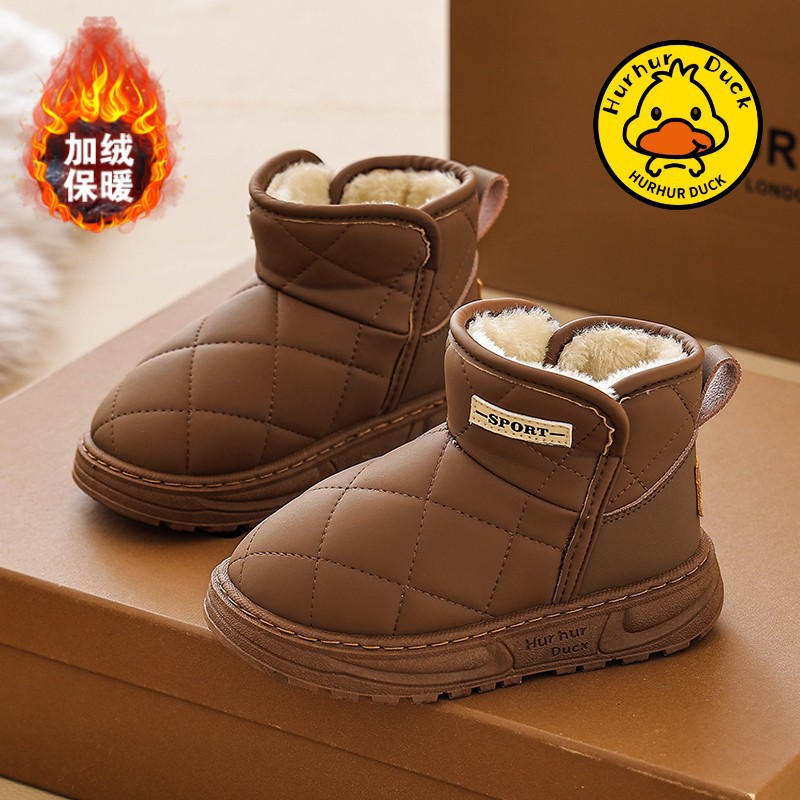 Botas de nieve para niños 2025 invierno nuevas botas de niñas con calentamiento de lana zapatos de algodón para niños zapatos de algodón para estudiantes primarios invierno image 14