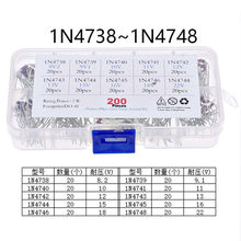 1N4738~1N4748 1W��ѹ��������װ 10�ֹ��200ֻ ��ѹ�ܰ�Ԫ����
