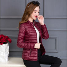 2025外贸时尚新款冬季外套女短款轻薄羽绒棉服女士中年妈妈款棉衣