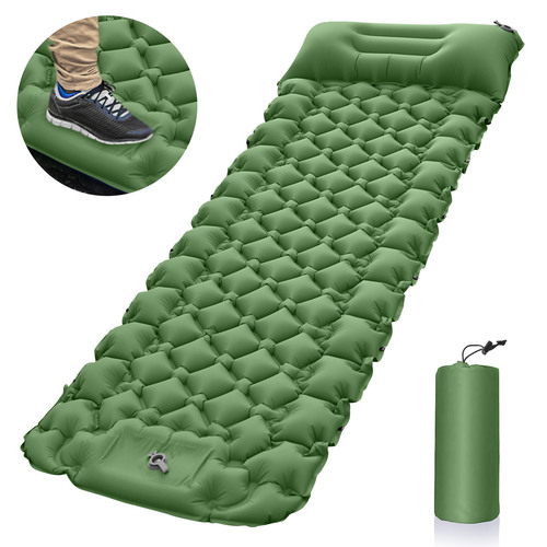 Portable Outdoor Inflatable Pad, Lightweight, Easy to Carry, Outdoor Camping Foot Pad, Waterproof Inflatable Sleeping Pad, Noon Nap Car Inflatable Pad