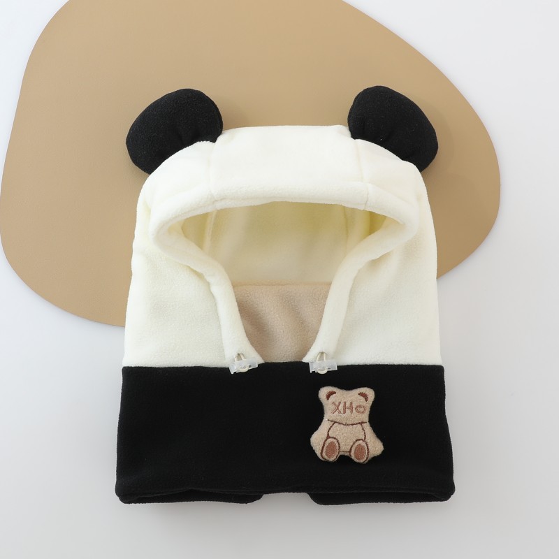 Sombrero para bebés de invierno más vello grueso sombrero a prueba de frío para niños y niñas máscara de viento de otoño y invierno