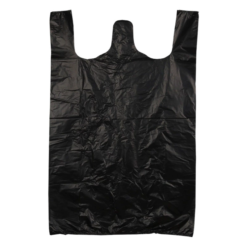 Бесплатная доставка большие оптовые мешки для мусора домашнее хранение кухня утолщенный средний и большой черный портативный жилет пластиковый пакет