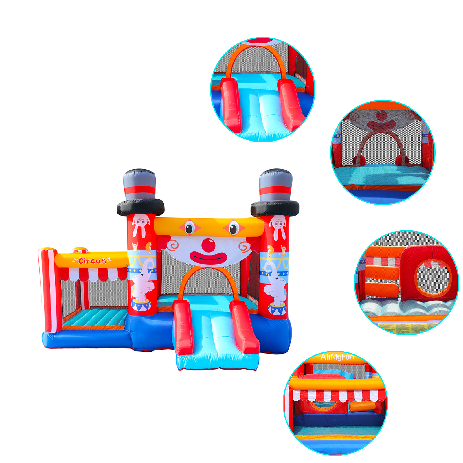 AMF | Castillo inflable para el hogar Diapositiva pequeña para niños Diapositiva inflable Hogar pequeño Castillo doméstico