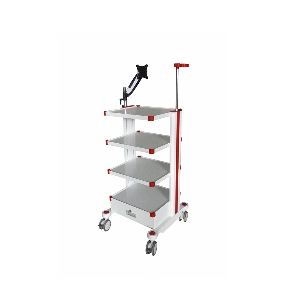 ABS医疗内窥镜台车 不锈钢关节镜模块化医疗推车供应