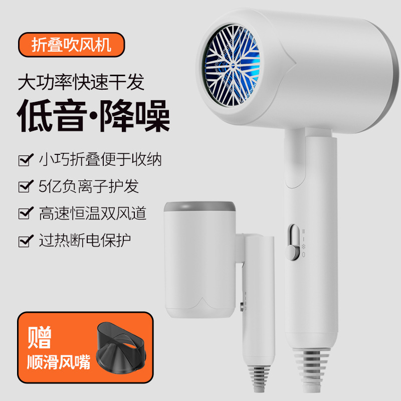 メーカー卸売り新型ハイパワー高速ブルーレイ水潤マイナスイオンドライヤー折り畳み家庭用冷熱電気ブロー|undefined