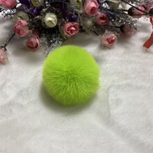 6CM仿獭兔毛毛球饰品配件服装鞋帽辅料包包毛绒手机挂件可定尺寸