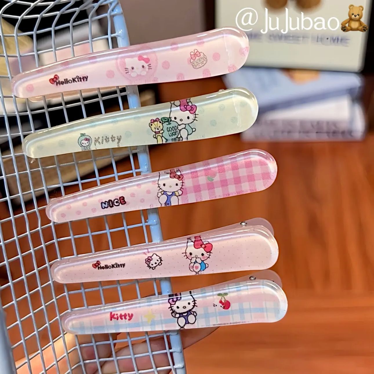 Cute Pink Polka Dot Duckbill Clip, Sweet Ins-Style Girly Bangs Clip, Cartoon Versatile Simple Internet Celebrity Hairpin