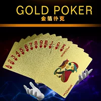Пластиковая покерная карта с золотой фольгой Macau Fengyun в том же стиле роскошная Золотая креативная матовая Водонепроницаемая ПЭТ покерная карта с золотой фольгой