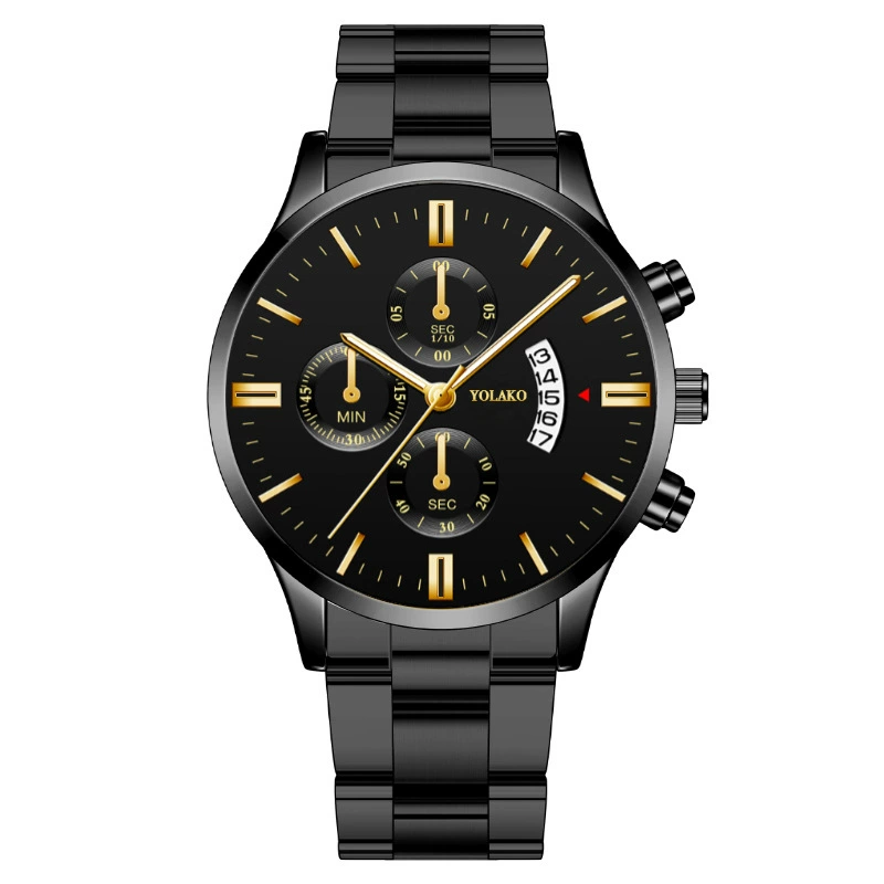 Men's fashionable calendar, swiss watch, men's watch, steel belt, (Physicals), wholesale