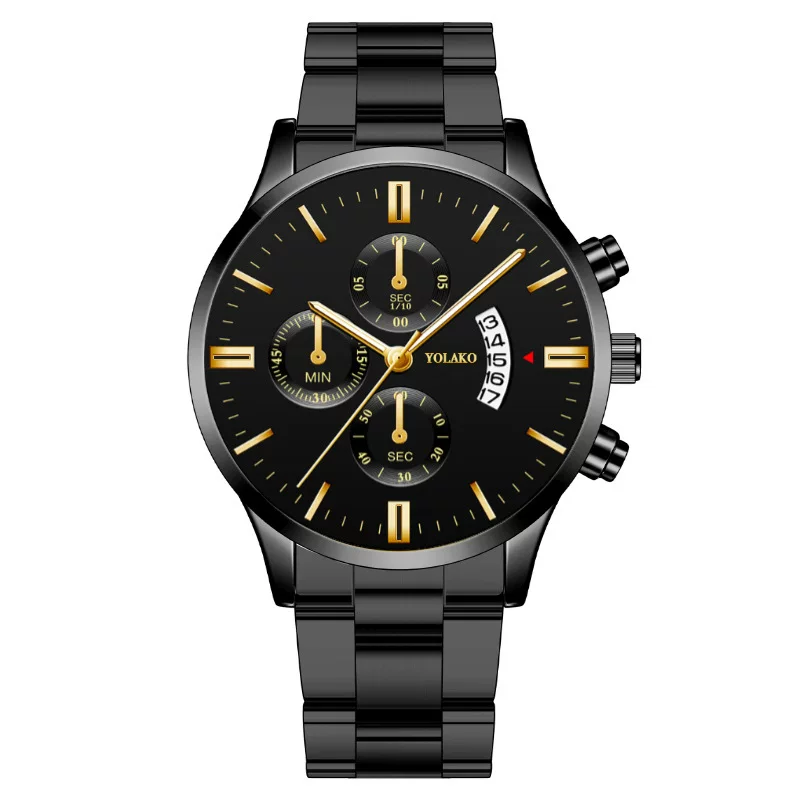 Men's fashionable calendar, swiss watch, men's watch, steel belt, (Physicals), wholesale