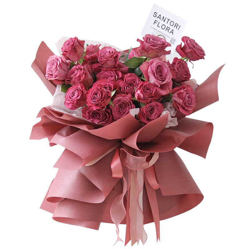 韓国式霧面紙生花包装紙透明防水韓素紙花束包花紙花屋包装材料卸売り|undefined