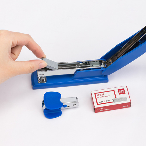Deli 0354 stapler set stapler with staple remover student standard stapler set No. 12