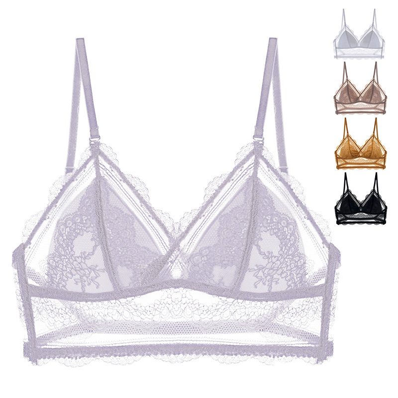 Dropshipping Available! 0041 New Color Full Lace Sexy Backless Wireless Bra Triangle Cup Breathable Beautiful Back Design Dropshipping Available! 0041 New Color Full Lace Sexy Backless Wireless Bra Triangle Cup Breathable Beautiful Back Design