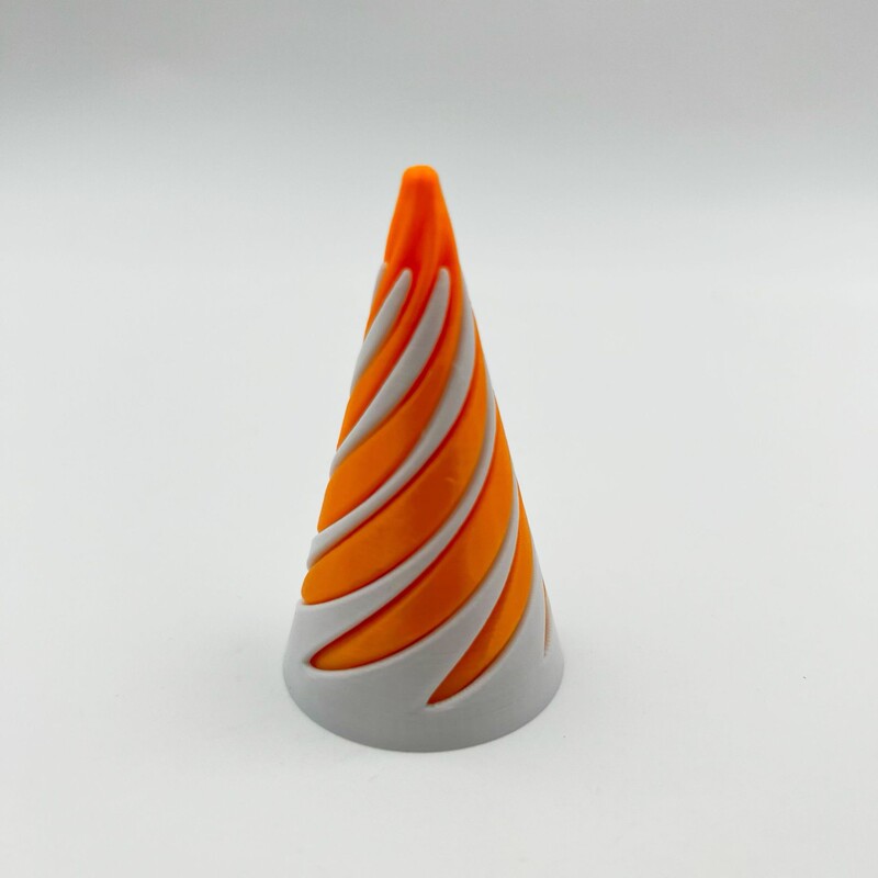 国境を越えたホットセール 3D プリント円錐形減圧おもちゃ 2 色の立体挿入子供の教育開発おもちゃ|undefined