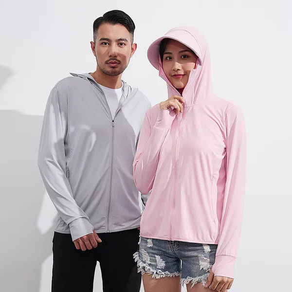 Upf50+ Sun Protection Clothing for Women, Anti-Uv Breathable 2022 New Long-Sleeved Ice Silk Sun Protection Clothing, Thin Skin Clothing for Men