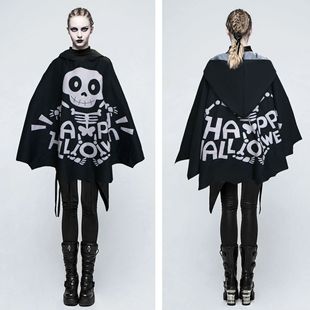 Cross Border Halloween Cloak Pumpkin Bat Carnival Costume Skull Ghost with Vampire Hat Cloak etc
