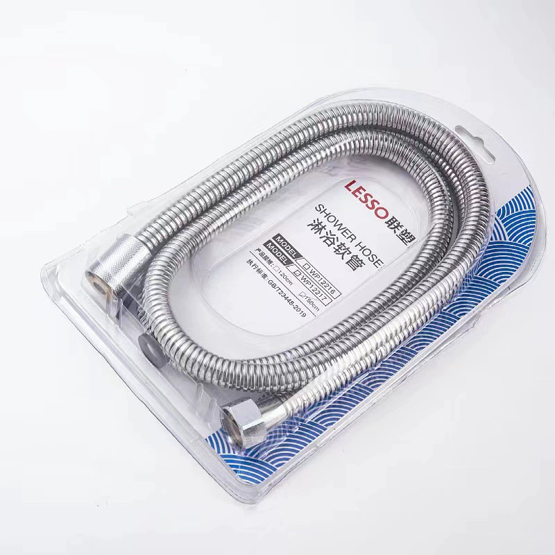LESSO Lianlang Душевой духовый неразрушимый двойной пряжкой душ Soft Tube Bathing медь медный холодный и охлаждающий