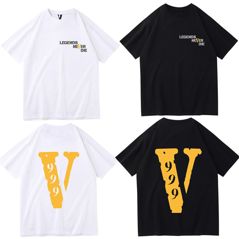 Футболка VLONE темно-синяя, S