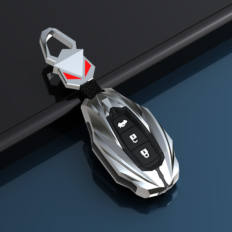 [업그레이드 + 발광 버튼] C 밝은 실버 + 빨간 눈 버튼