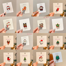 新款圣诞节胸针圣诞别针女高级礼品麋鹿装饰节日小礼物雪人配饰品