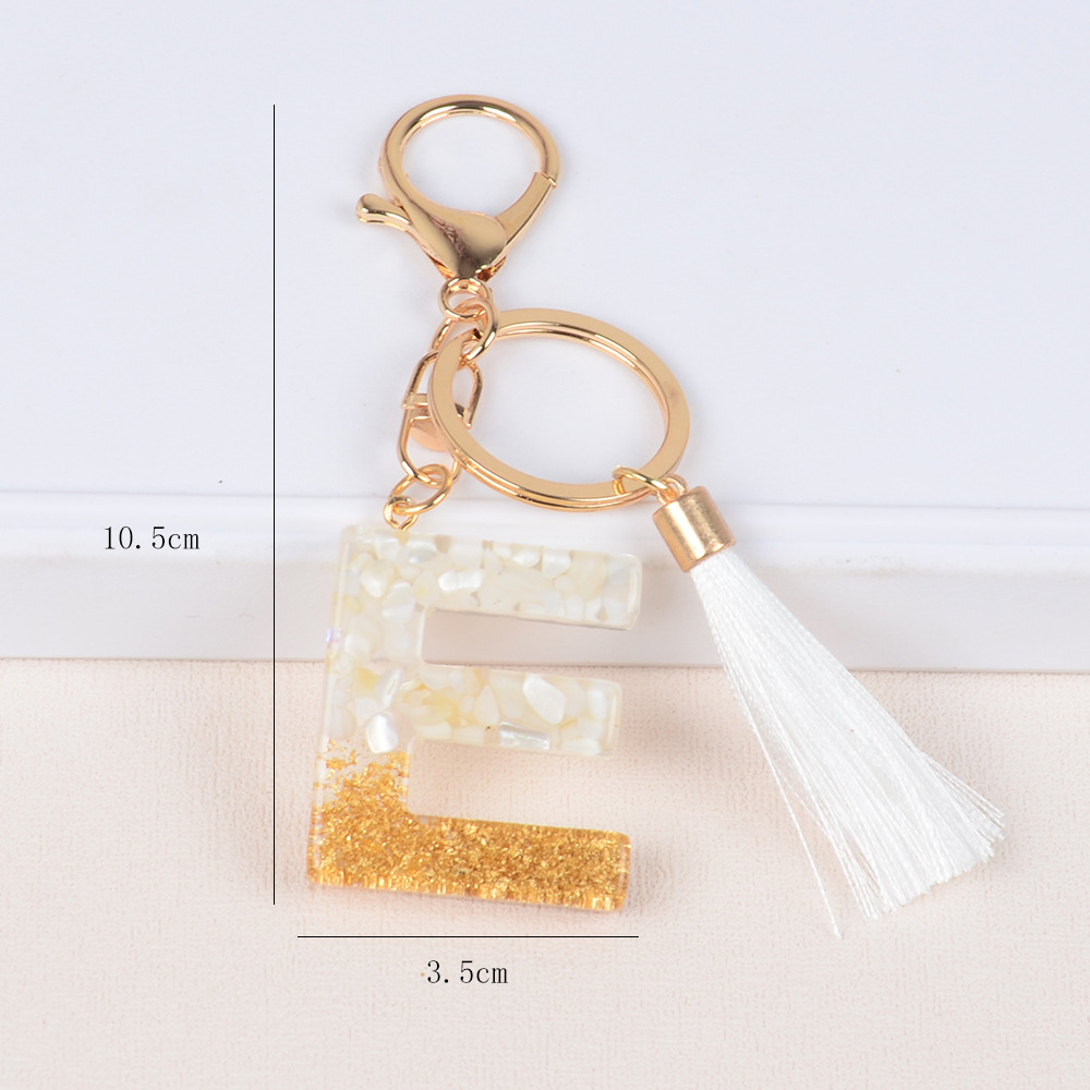 Streetwear Letter Metal Epoxy Bag Pendant Keychain display picture 5