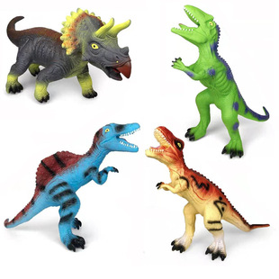 Vinyl dinosaur Внешняя торговля Детские мягкие резиновые динозавры Тираннозавр негабаритный голосовой динозавр Животная модель динозавра