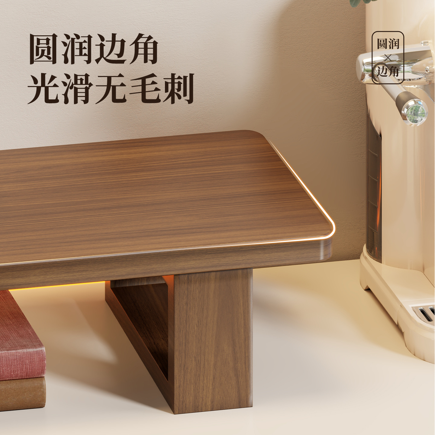 Soporte Elevador para Monitor de Madera MDF para Oficina y Escritorio