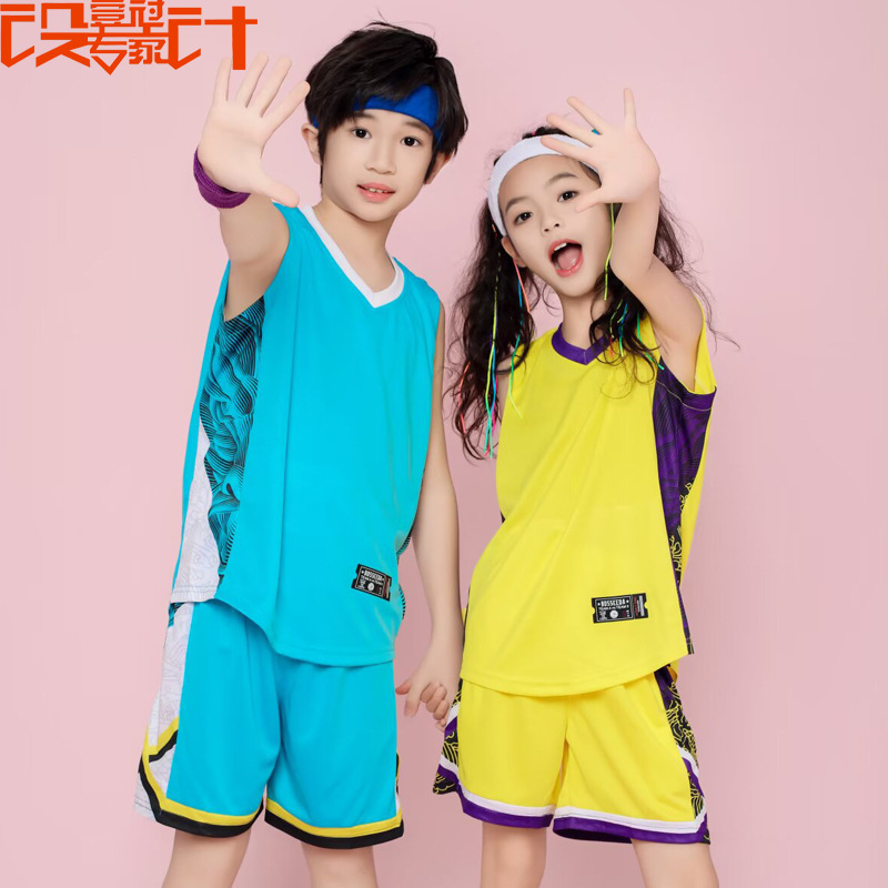 American Basketball Clothing suit Male College Students Adult Competition Team Clothing Children's Training Clothing Vest Jersey plus size Summer Women