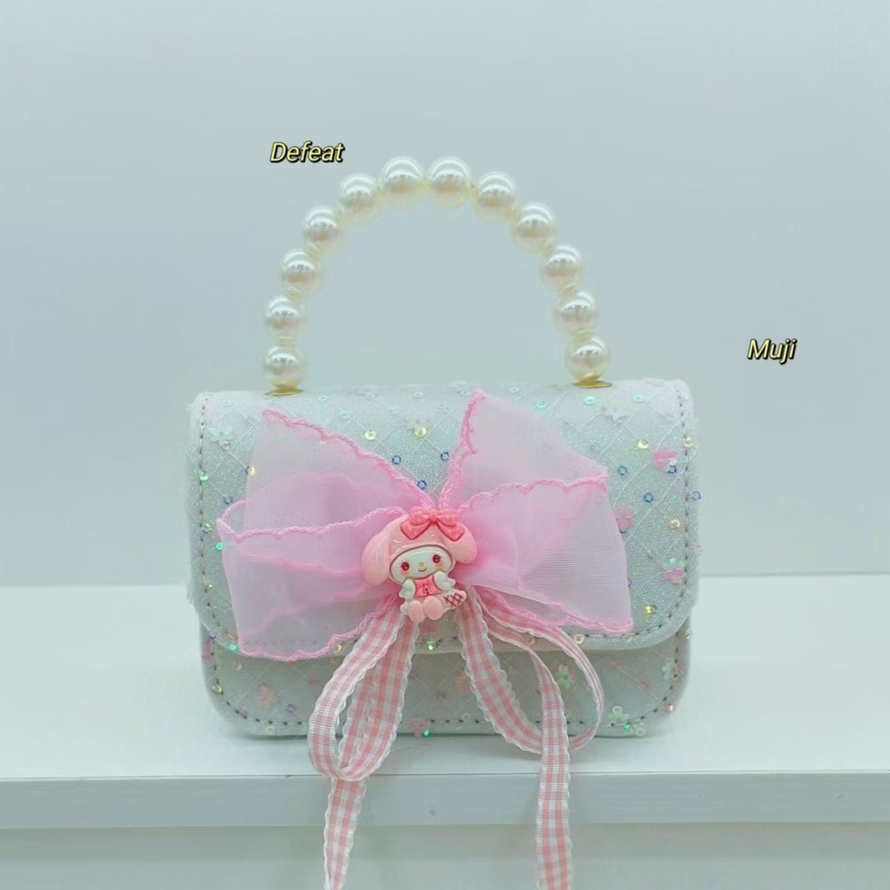 Bolso de perlas bolso de accesorios de cinturón Melody Kullomi bolso de princesa infantil bolso de Año Nuevo para niñas bolso pequeño