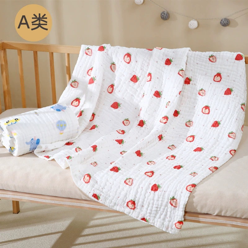 Детское марлевое банное полотенце с высоким плотным шестислойным хлопчатобумажным одеялом