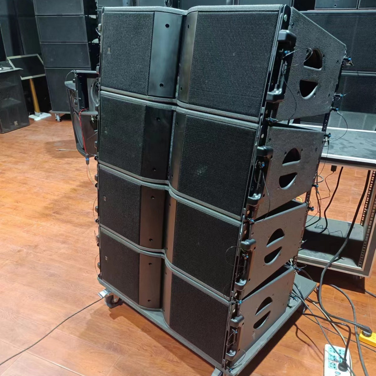 Doble de 10 pulgadas de altavoces de matriz de línea de rendimiento profesional etapa de audio traje único subwoofer de 18 pulgadas de audio