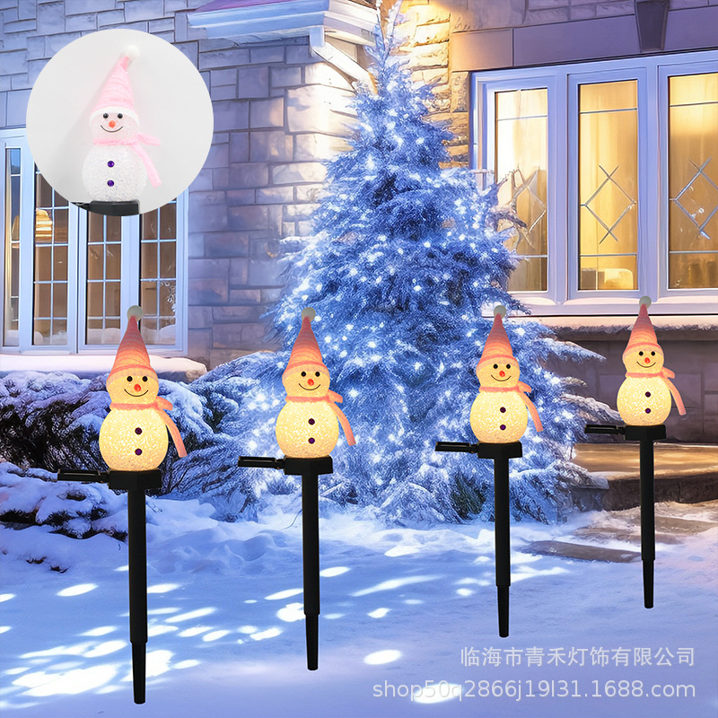 핑크 눈사람 - 따뜻한 빛