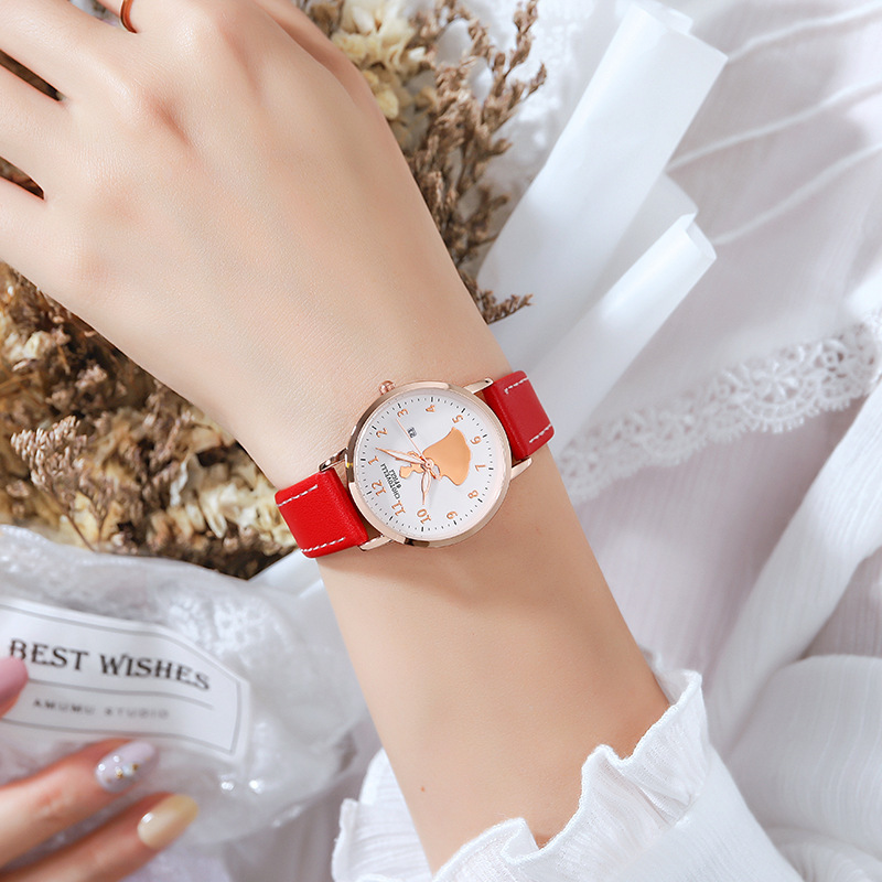 女士手表学生手表现货批发可爱卡通图案女生手表防水夜光新款潮流