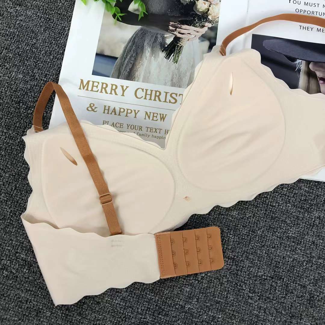 Vietnam Malasia nuevo brillante pecho pequeño push up ajustable medio grueso taza de algodón suave sujetador