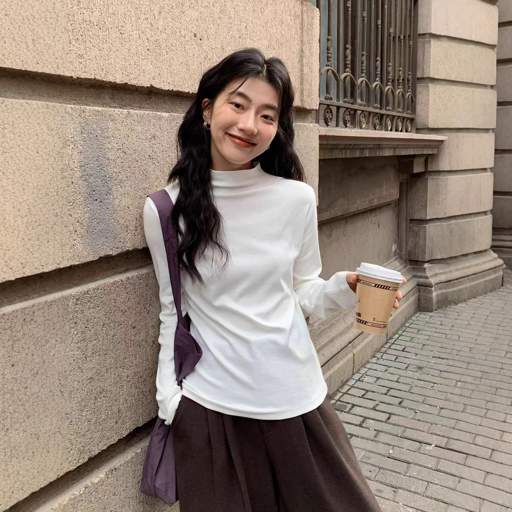 宋正恩淡人高知穿搭半高领软ff打底