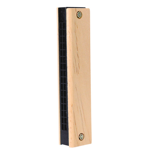 Children's wooden harmonica music toy kindergarten primary school students beginner wind instrument double row 16 hole mouth organ