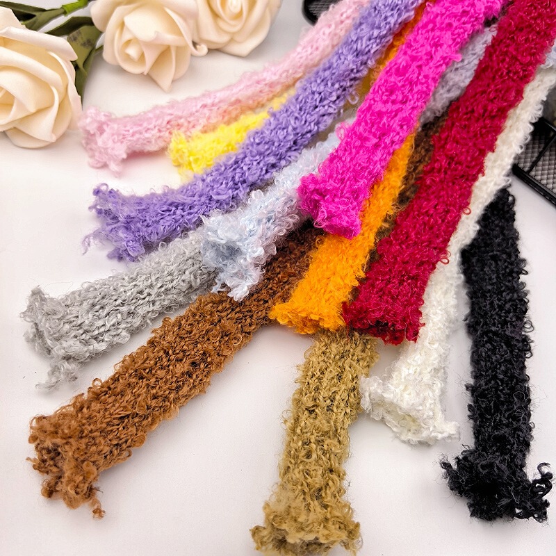 Teddy Knit Ribbon Clothing Accessories Shoes Hats Socks Packaging Bow Accessories Handmade Lanyard Tie Handmade DIY