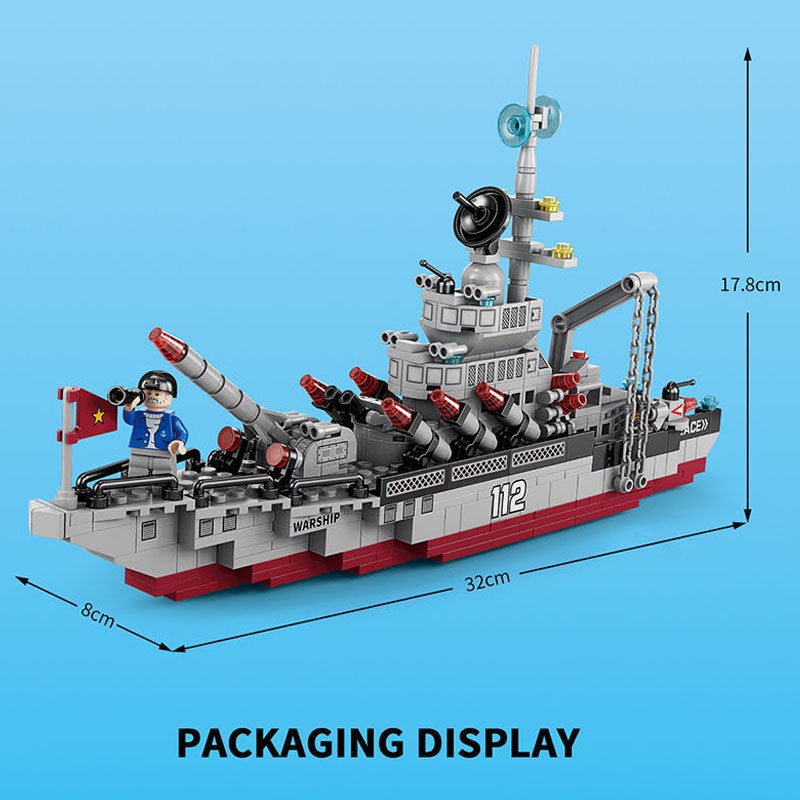Bloques de construcción de portaaviones militares, vehículos tanque, aviones de combate, juguetes educativos de ensamblaje para niños, cajas de regalo al por mayor
