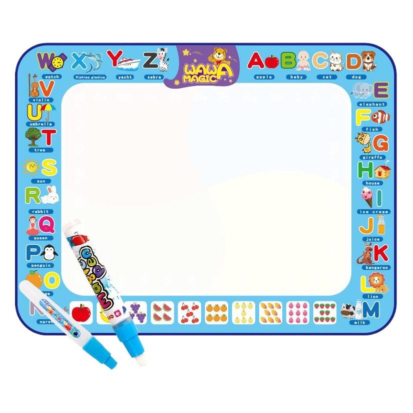 Juguetes educativos de Amazon, paño mágico para pintar con agua para niños, tapete de dibujo grande, pizarra de escritura, tapete de dibujo con agua transparente, alfombra de dibujo con grafiti.