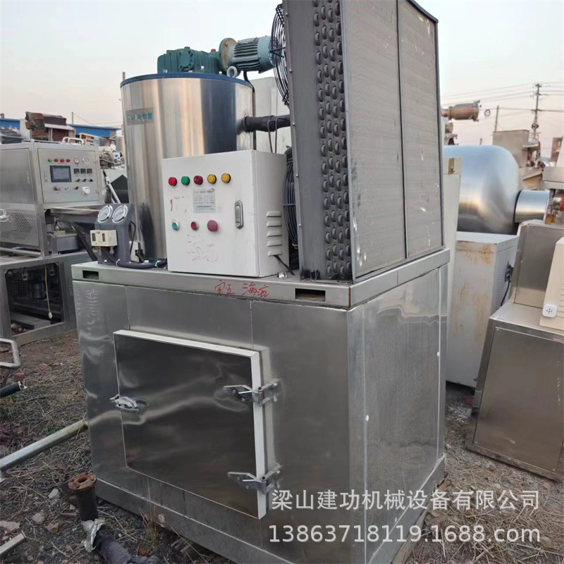 二手片冰机 自助海鲜鳞片形制冰机 商用全自动制冰机 建功回收