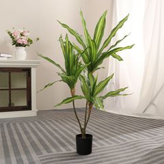 模擬ブラジリアンウッド鉢植え、模擬緑植物、ブラジリアンアイアン、屋内ホームフロア装飾装飾品、窓装飾レイアウト