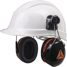 代尔塔103014 防噪音耳罩ABS外壳隔音  安全帽用耳罩 可调节高度